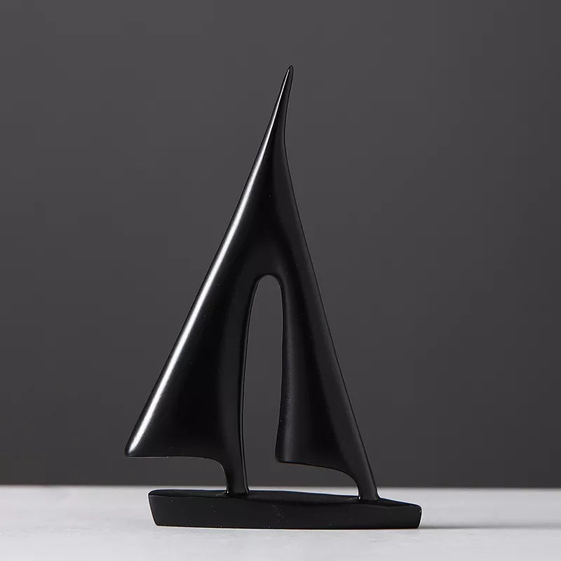 Maritimes Segelboot-Skulptur - Elegante Dekoration für Zuhause