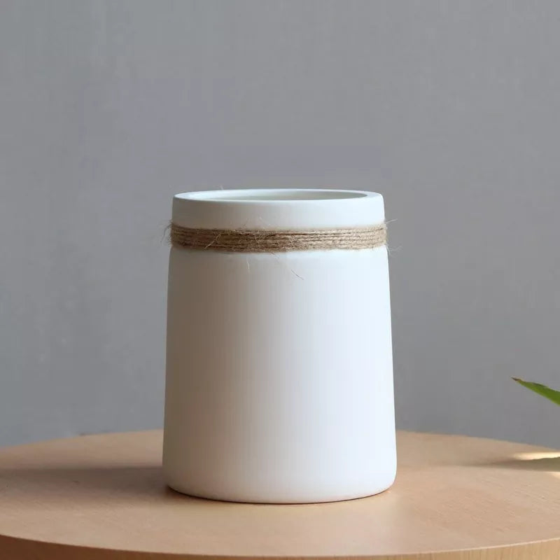 Natürliche Jute-Vase – Stilvolle Dekoration für Zuhause