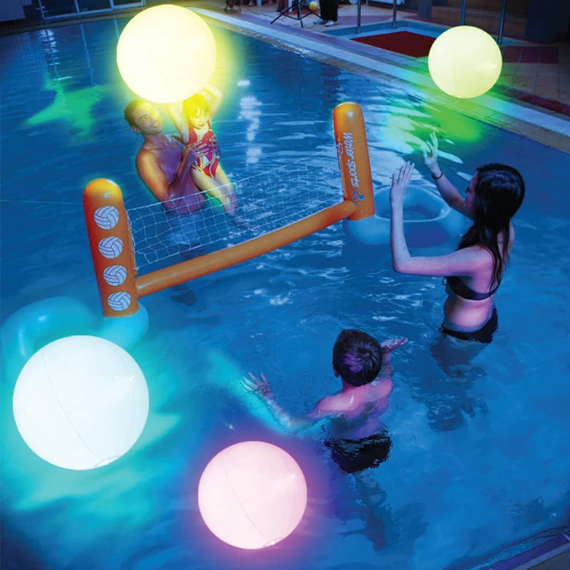 LED-Aufblasbare Leuchtbälle für Pool und Garten