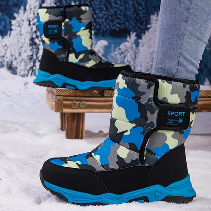 Trendy Camouflage Schneestiefel - Für Abenteurer