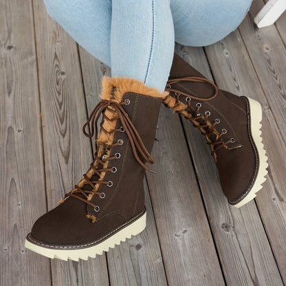 Lieke Winterstiefel mit Schnürung - Für Stil und Wärme