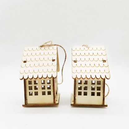 Holz-Weihnachtsdekorations-Set – Magisch und Stimmungsvoll