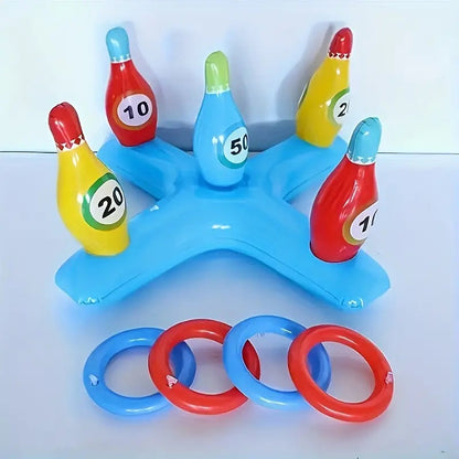 Aufblasbares Wasser-Bowling-Set – Lustiges Poolspiel für alle