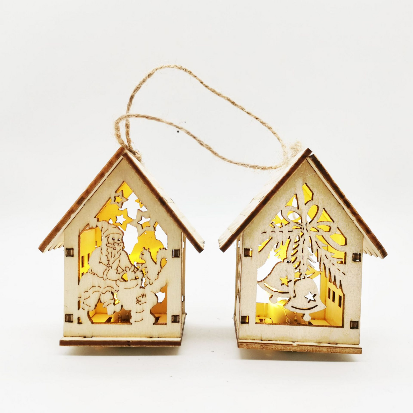 Holz-Weihnachtsdekorations-Set – Magisch und Stimmungsvoll
