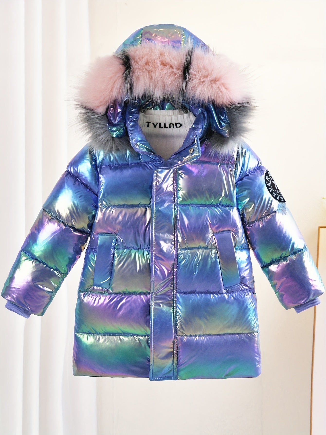 Sophie Glänzende Winterjacke für Kinder – Trendy und Warm für Kalte Tage