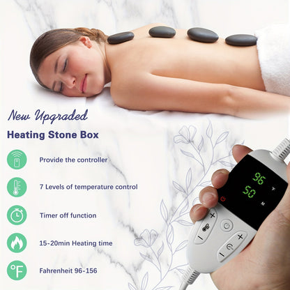 Professionelles Hot Stone Massage Set – Komplett mit Heizung