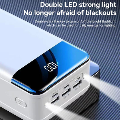 Kraftvolle Powerbank 50000 mAh – Immer verbunden und vorbereitet
