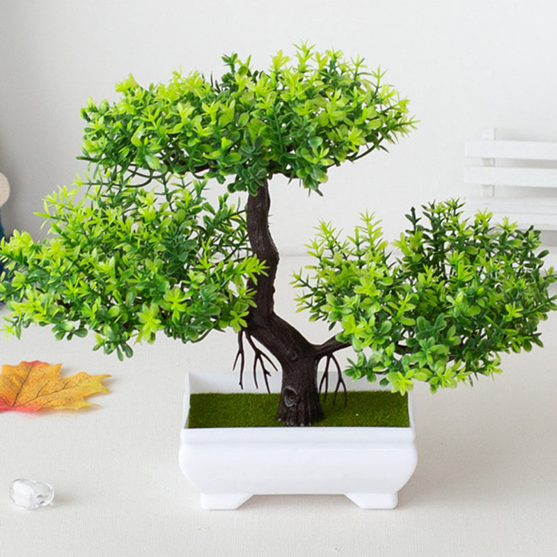 BlossomBonsai Kunstbaum – Realistischer Mini-Bonsai mit Rosa Blüten