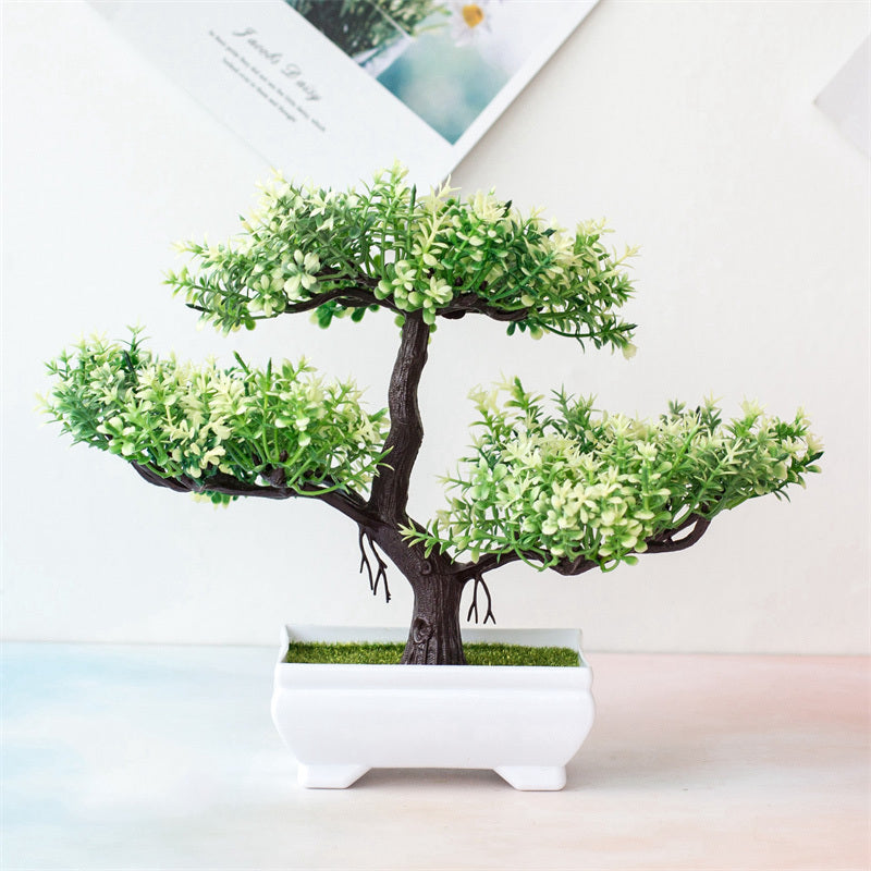 BlossomBonsai Kunstbaum – Realistischer Mini-Bonsai mit Rosa Blüten