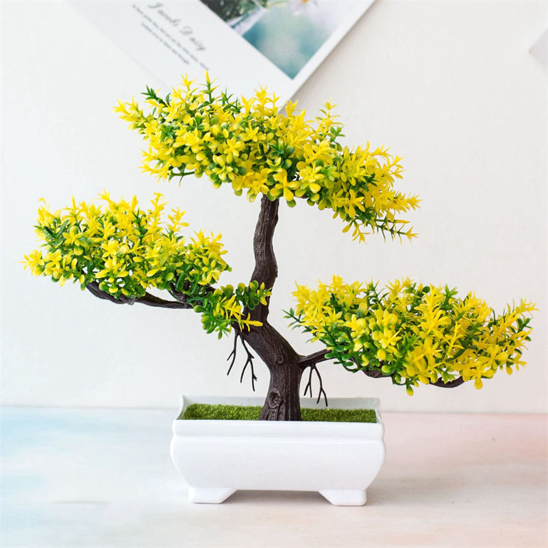 BlossomBonsai Kunstbaum – Realistischer Mini-Bonsai mit Rosa Blüten