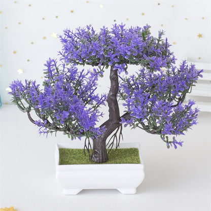 BlossomBonsai Kunstbaum – Realistischer Mini-Bonsai mit Rosa Blüten