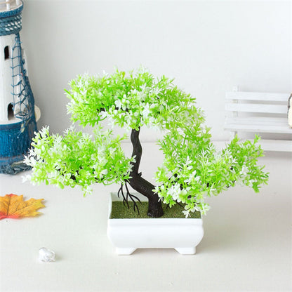BlossomBonsai Kunstbaum – Realistischer Mini-Bonsai mit Rosa Blüten