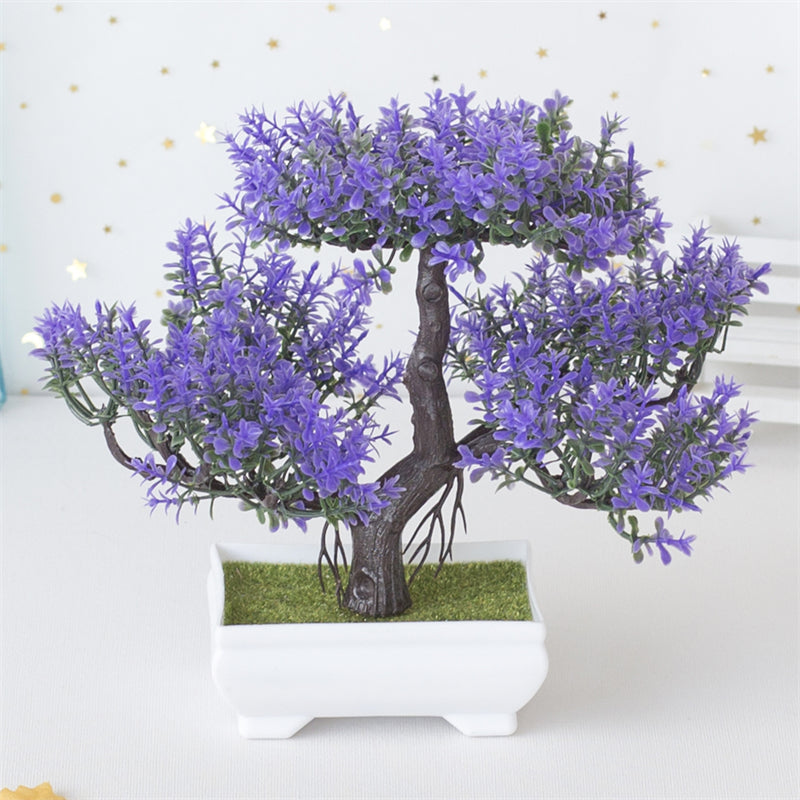 BlossomBonsai Kunstbaum – Realistischer Mini-Bonsai mit Rosa Blüten