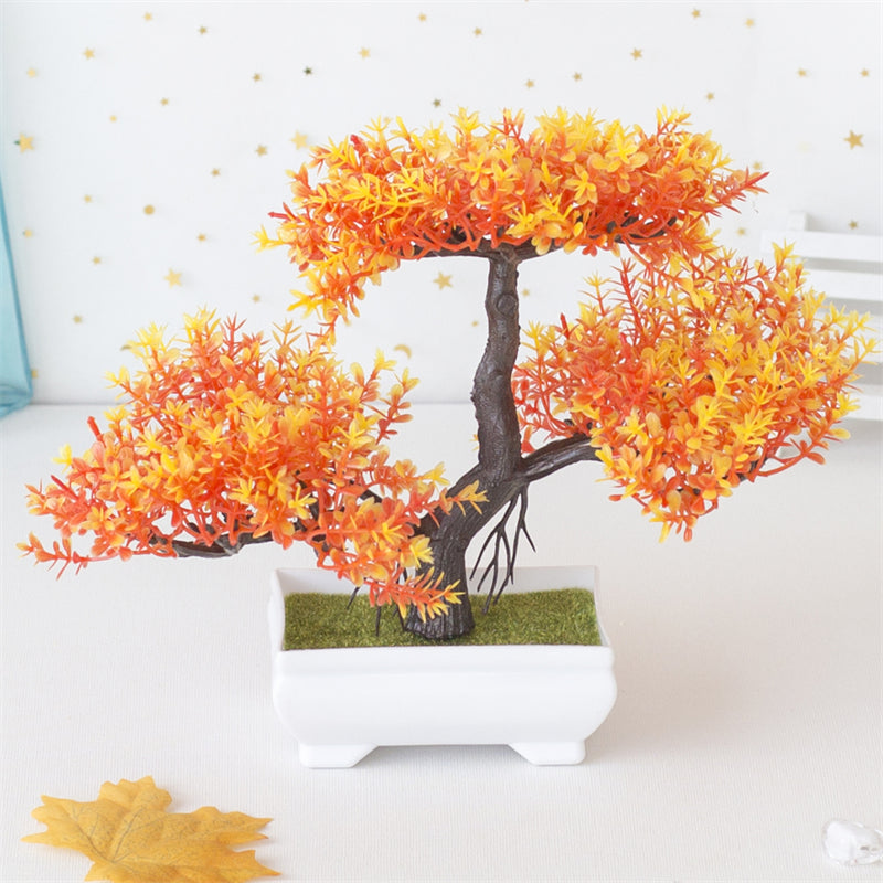 BlossomBonsai Kunstbaum – Realistischer Mini-Bonsai mit Rosa Blüten