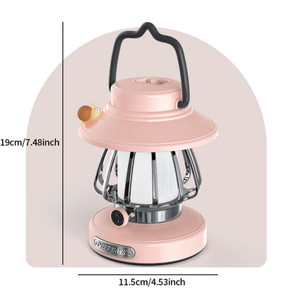 SnailGlow Tragbare Campinglampe – USB-wiederaufladbare Nachtlampe