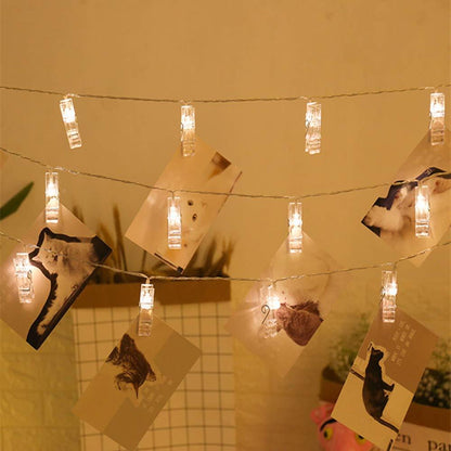 LumiClip LED Lichterketting – Magische String Lights met Fotoclips