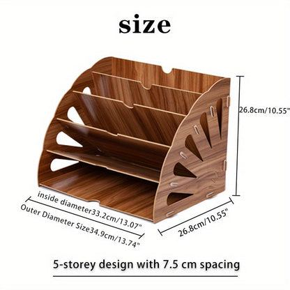 WoodFlow A4 Organizer – Stilvolle Aufbewahrung für jeden Schreibtisch