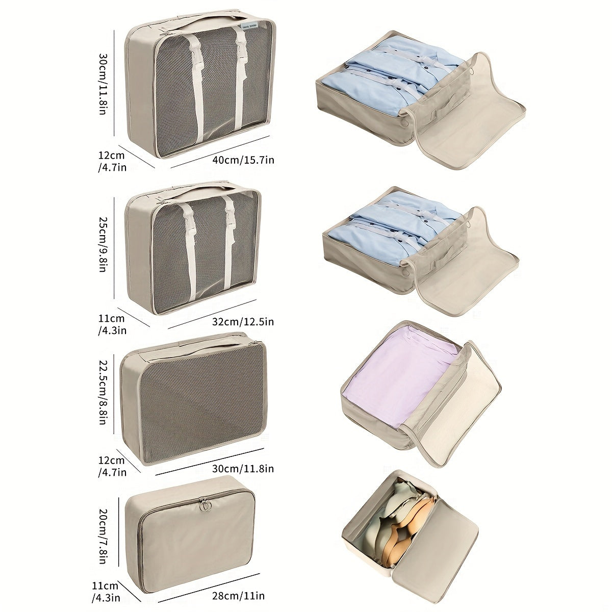 PackMate 11-teiliges Verpackungswürfel-Set – Organisiere Dein Gepäck