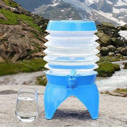 Tragbarer faltbarer Wassereimer – 3,5L mit ausziehbarem Wasserhahn