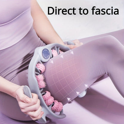 FlexiRoller 14-Rollen Massageroller – Tiefe Muskelentspannung mit Beinklemme