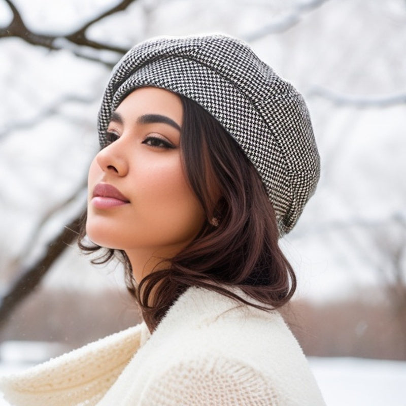 Sophie Retro Baskenmütze – Stilvolle Wintermütze für die Kalten Tage