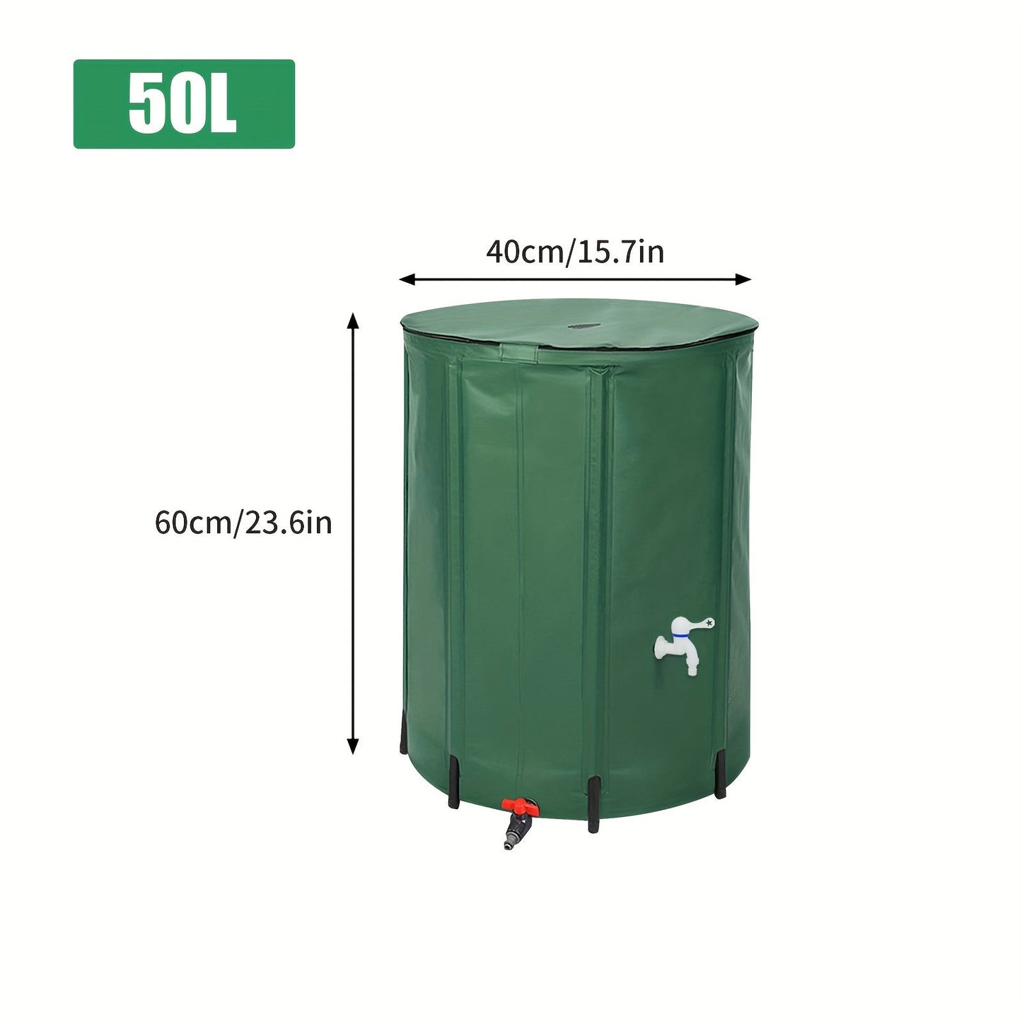 HydroPack Faltbares Wasserreservoir - 50L / 100L Robustes PVC-Wasserspeicher