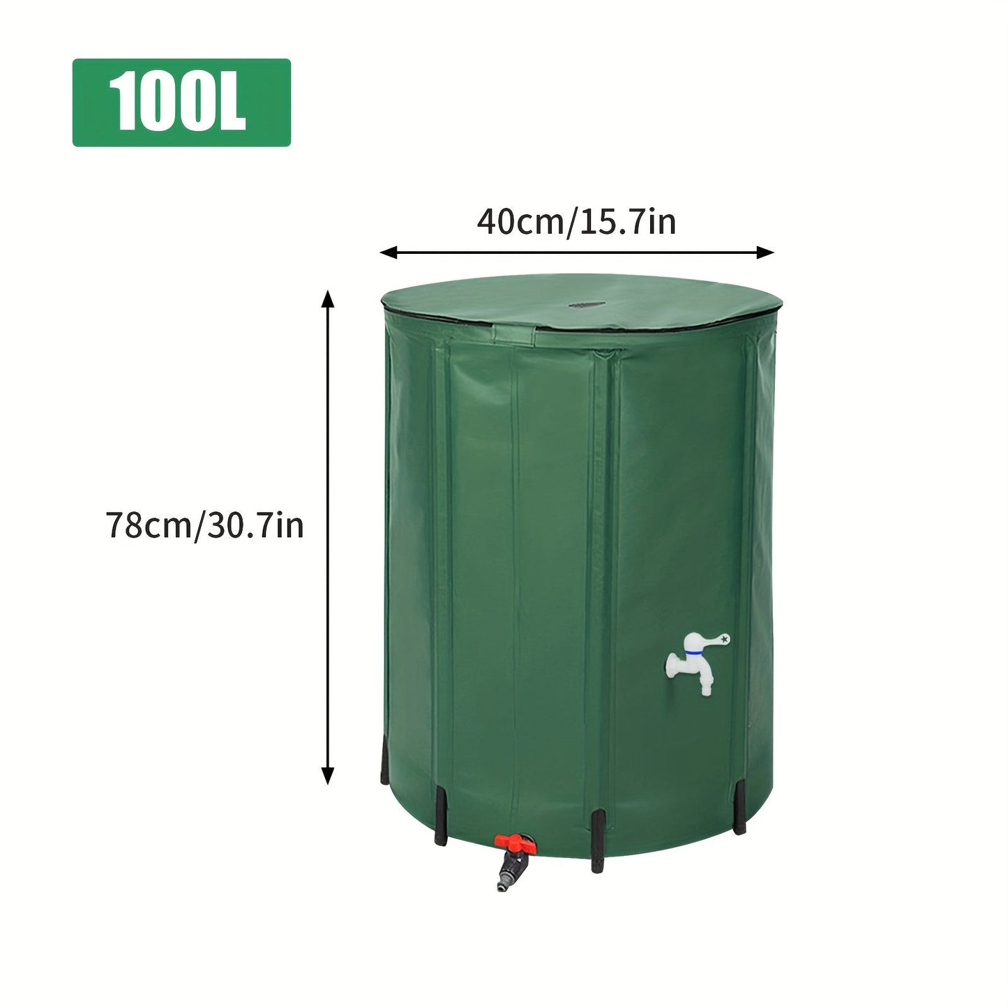 HydroPack Faltbares Wasserreservoir - 50L / 100L Robustes PVC-Wasserspeicher