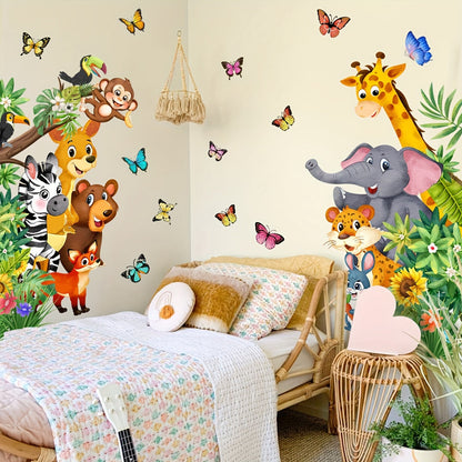 Bunte Tier-Wandsticker – Spielspaß für Kinder