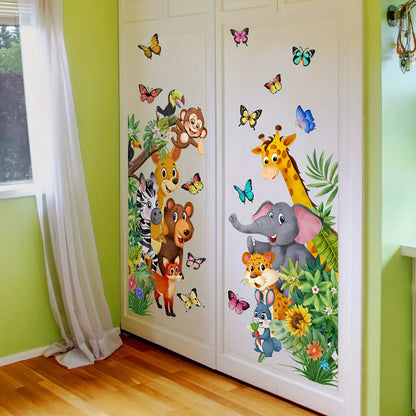 Bunte Tier-Wandsticker – Spielspaß für Kinder
