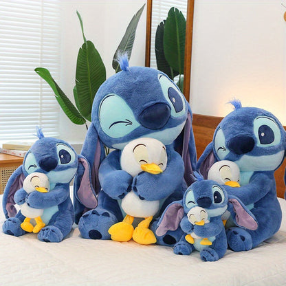 Kawaii Blauwe Alien Plüsch-Kuscheltier – Niedliche Cartoon-Schlafpuppe für die Nacht und Dekoration