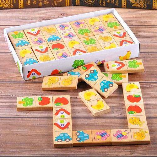 Verspieltes Domino-Puzzle – Für Lernen und Spaß