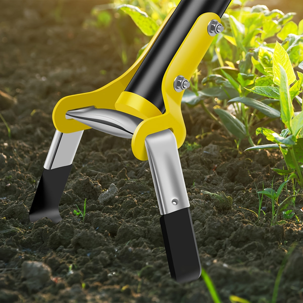Edelstahl Ergonomisches Gartenwerkzeug mit Dreieckigem Kopf – Zum Unkrautjäten und Bodenbearbeitung