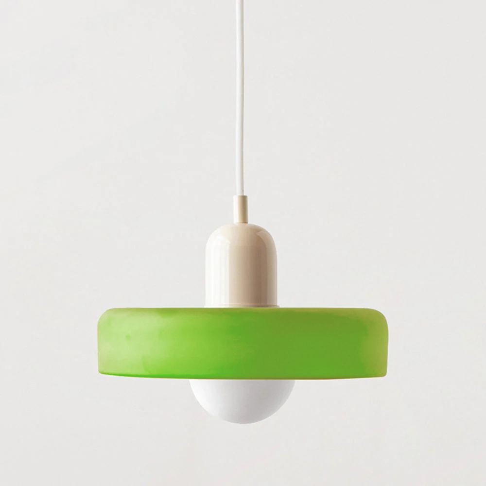 ColorLoop Pendelleuchte – Kunstzinnige Bauhaus-Hängeleuchte mit Warmlicht