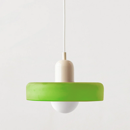 ColorLoop Pendelleuchte – Kunstzinnige Bauhaus-Hängeleuchte mit Warmlicht