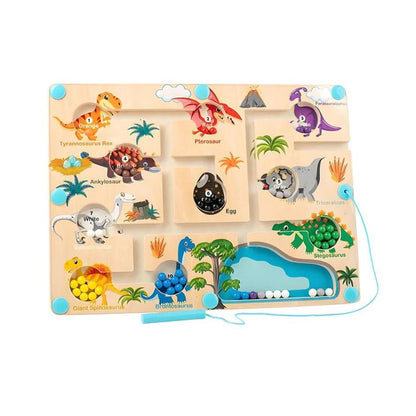 Pädagogisches Magnetisches Dinosaurier-Labyrinth – Farben und Zählen lernen