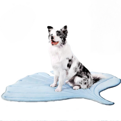 Kühlmatte für Hunde – Erfrischendes Blattdesign mit sicherem Kühlgel