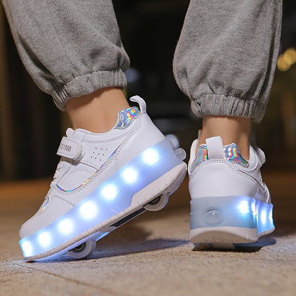 FlashRider Leuchtende Rollschuh-Sneakers – Für Kinder mit Lichterspektakel