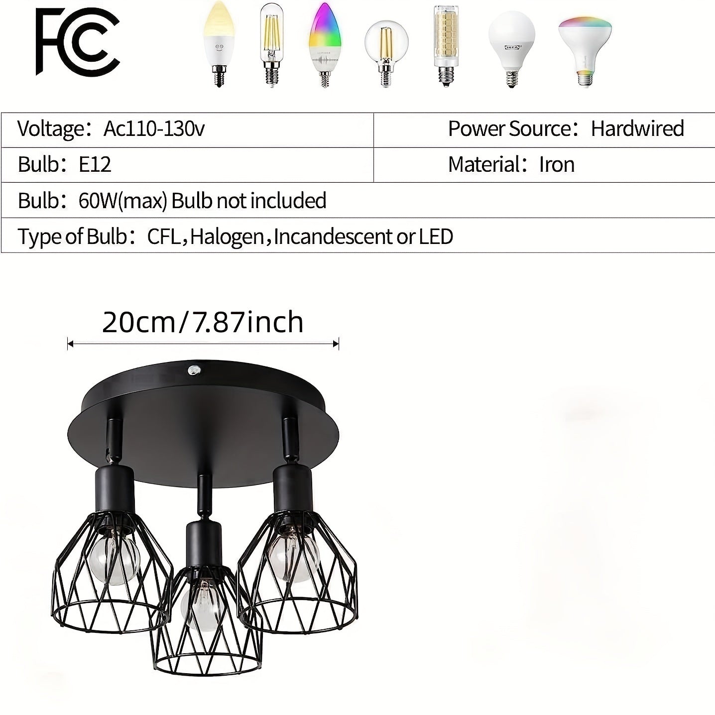 Industrielle Drei-Licht-Deckenleuchte - Für flexible und moderne Beleuchtung