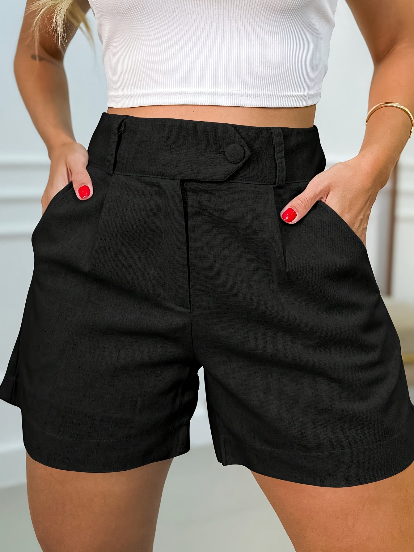 Elegante High Waist Shorts – Komfort und Stil in Einem