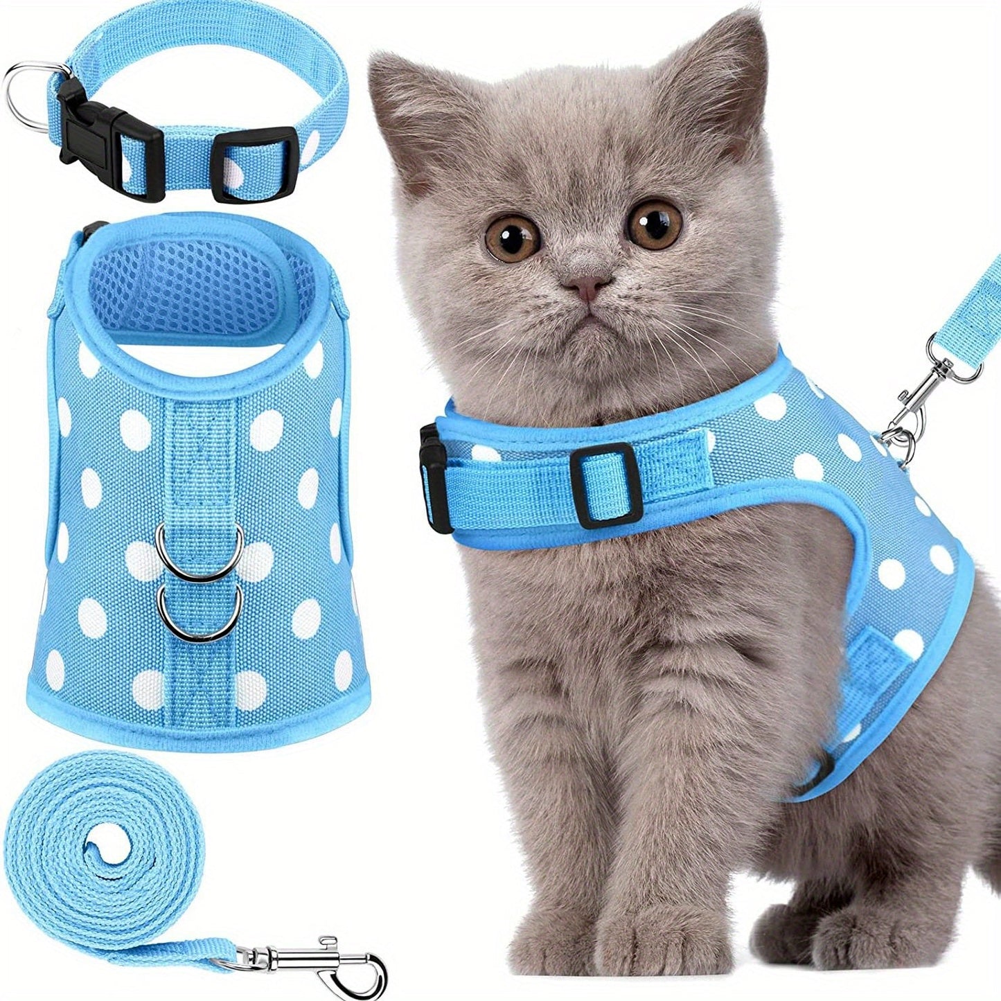 KittyComfort Geschirr Set – Für gemütliche Spaziergänge und Abenteuer