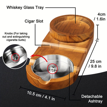 Luxus Cigarre & Whiskey Tray – Das Perfekte Geschenk für Vater oder Partner
