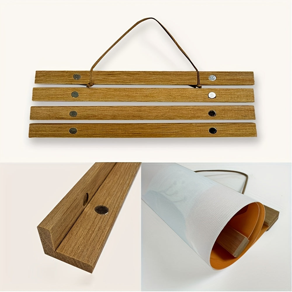 Magnetischer Holzposter-Halter – Einfache und stilvolle Wanddekoration