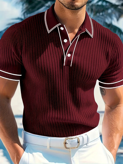 Herren Polo-Shirt mit kurzen Ärmeln – Bequem und stilvoll für den Sommer