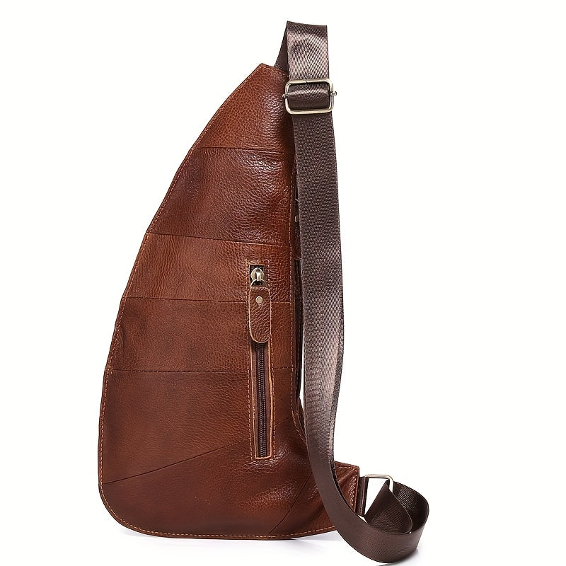 Vintage Klassische Leder Slingtasche – Kompakt und Langlebig