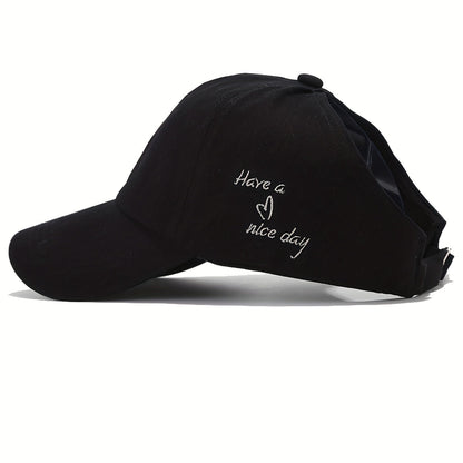Damen Baseballcap mit Pferdeschwanzöffnung – Leicht und Belüftet