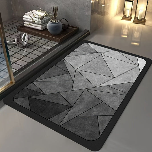 Luxus Geometrische Badmatte – Für stilvolle Badezimmer