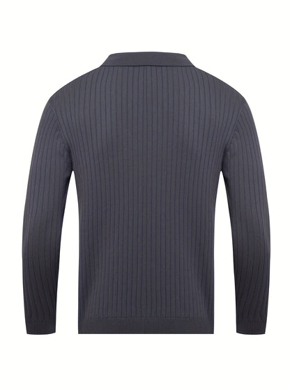 Ruben Ripp-Polo Pullover – Für stilvolle Herbst- und Wintertage