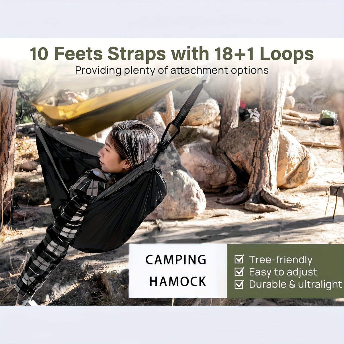 Outdoor Nylon-Hängematte – Flexibel und Leichtgewicht für Jedes Abenteuer