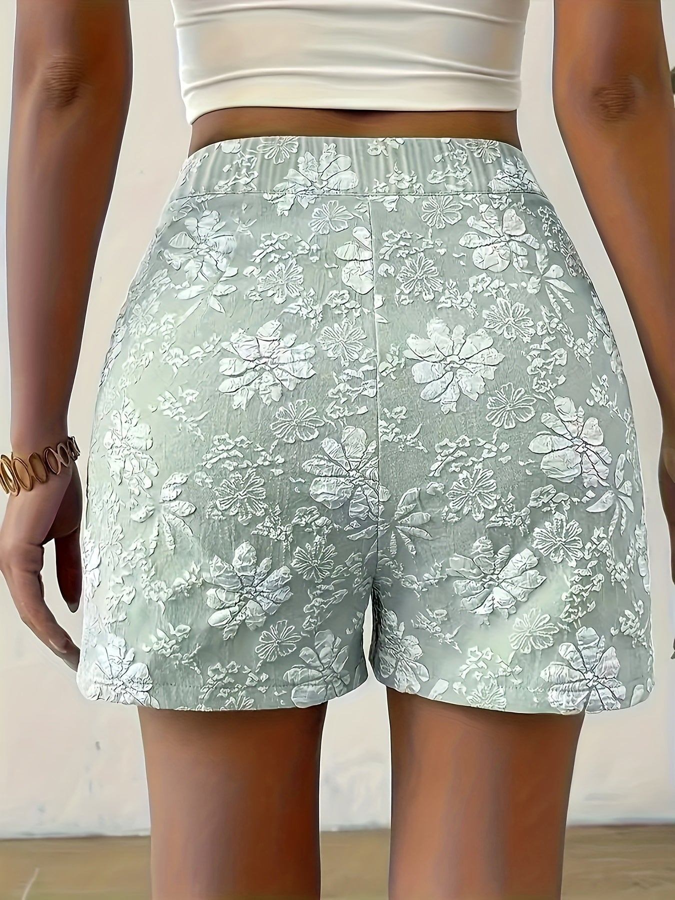 Elegante Jacquard-Shorts für Damen – Lässig und Modisch