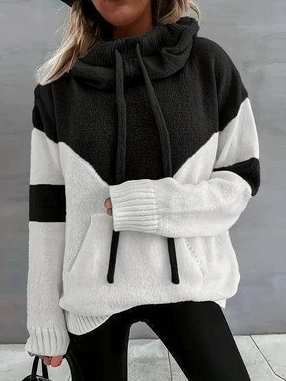 Lena Color Block Hoodie - Stylisch und Bequem für Damen